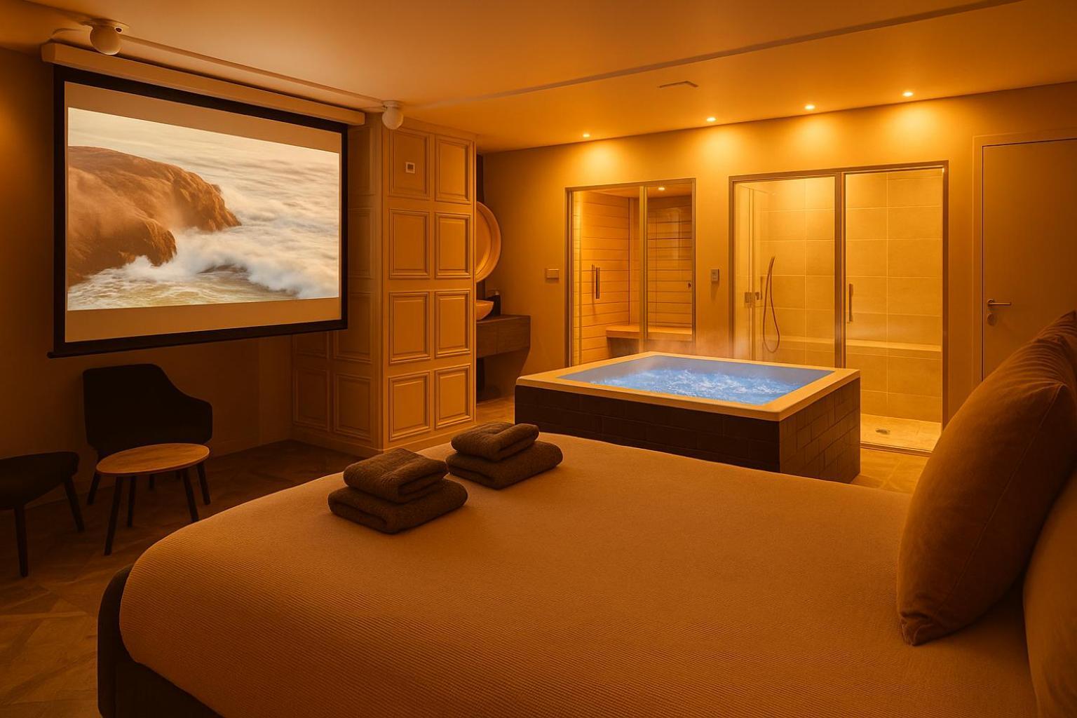 Appartement Avec Jacuzzi Sauna & Home Cinema - Nid D'Angers Exterior photo